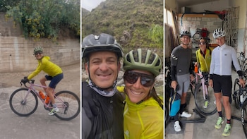 Así fue la jornada de ciclismo de Juana Viale en Catamarca: naturaleza, sonrisas y diversión grupal