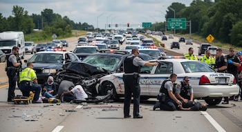 Un choque vehicular en la