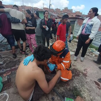 Algunos de los habitantes se