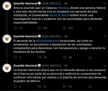 Incidente Guardia Nacional (Foto: Twitter@GN_MEXICO_)