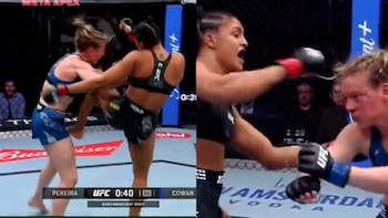 Una figura de UFC sufrió un brutal rodillazo en el rostro, quedó inconsciente y la reacción del árbitro contra su rival dio que hablar