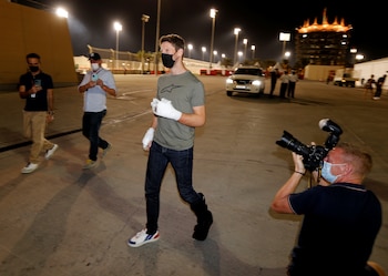 Romain Grosjean estuvo en Sakhir