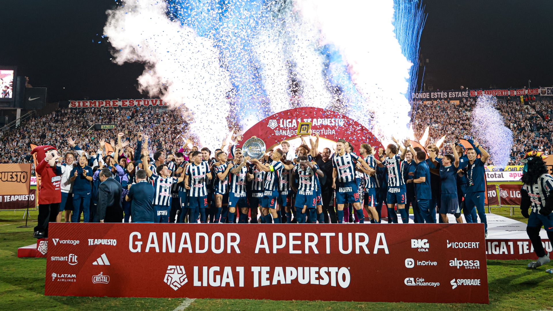 Alianza Lima ganó el Torneo Apertura 2026 tras vencer 3-0 a Los Chankas en Matute - Crédito: Liga Profesional.