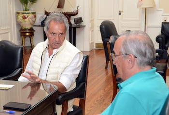 Daniel Scioli mantuvo reuniones con