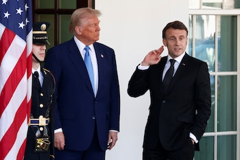 Donald Trump y Emmanuel Macron