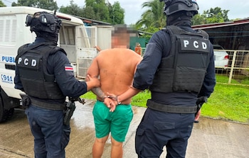 PCD desmantela dos puntos de venta de drogas en Limón y Guanacaste: ocho personas fueron detenidas. Crédito: MSP
