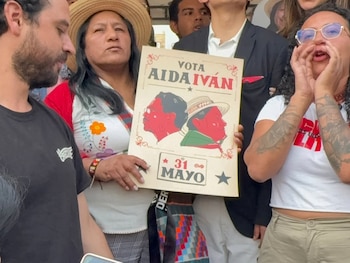 La participación anunciada de la candidata vicepresidencial Aida Quilcué en el evento no cuenta con el respaldo institucional de la universidad - crédito @nodo.bogotaprimero/Instagram