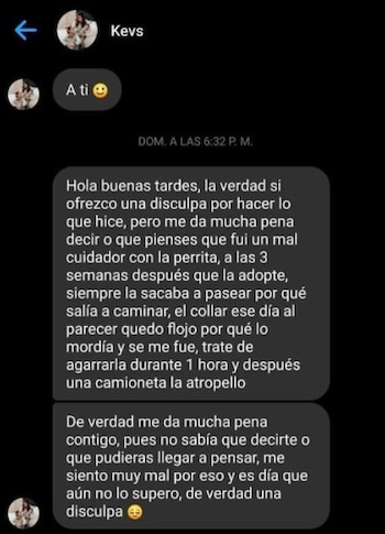 Peralta se excusó con una