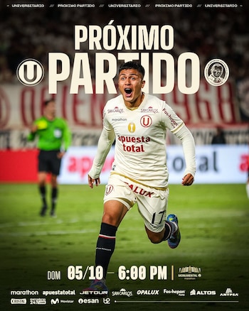A qué hora juega Universitario