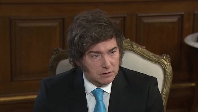 El presidente Javier Milei se refirió al aumento de la morosidad. (Captura de pantalla/LN+)