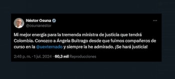 Néstor Osuna ya había elogiado