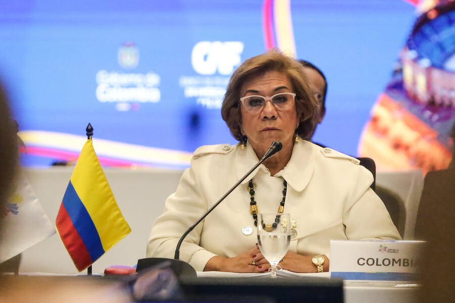 Cancillería Colombia, Rosa Villavicencio - Ecuador reducirá al 75 % la tasa a productos colombianos desde junio y abre la puerta a un eventual deshielo comercial entre ambos países | crédito Catalina Olaya/Colprensa