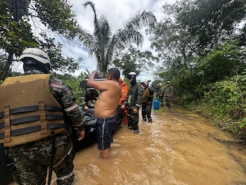 Los daños en la infraestructura vial dificultan la movilidad entre Casanare, Arauca y Boyacá-crédito Ejercito Nacional
