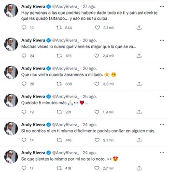 Tuits de Andy Rivera. Foto: