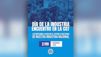 Flyer de la CGT por el Día de la Industria