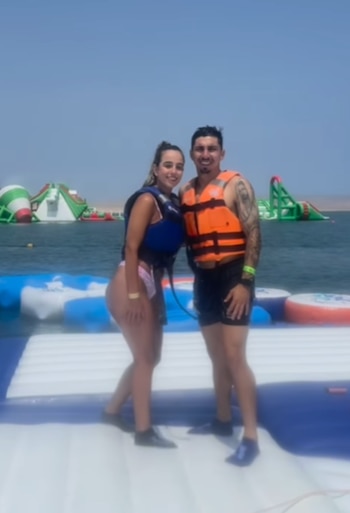 Gustavo Cazonatti y esposa