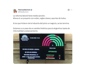 La celebración de Patricia Bullrich