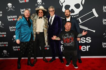 El productor Johnny Knoxville posa