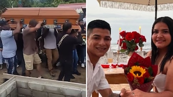 Con multitudinaria caravana en Santa Marta, así fue la despedida de ‘La Bebecita’, la pareja sentimental de ‘Bendito Menor’