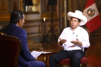Pedro Castillo en entrevista