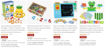 Juguetes didácticos en Amazon con
