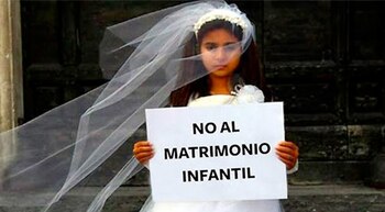 El matrimonio infantil es una