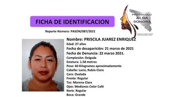 Priscila Juárez Enriquez salió de