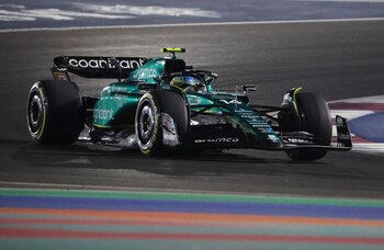 Alonso durante el GP de