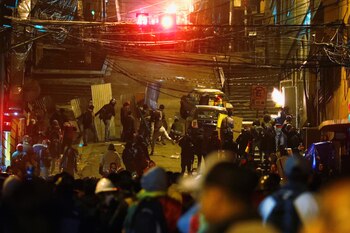 La Policía dispersó las manifestaciones