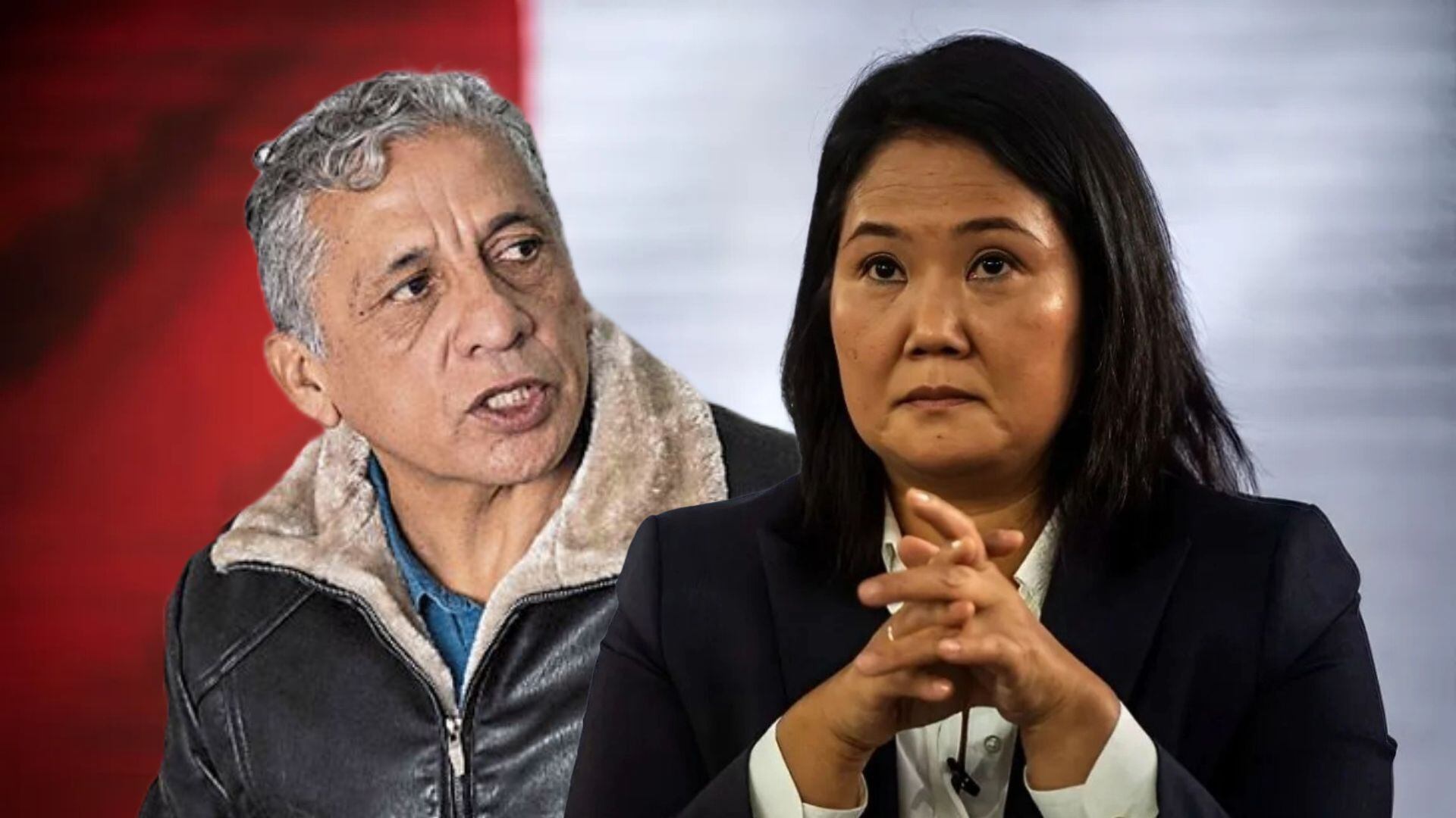 Antauro Humala aparece segundo en la encuesta de intención de voto después de la lideresa de Fuerza Popular, Keiko Fujimori.