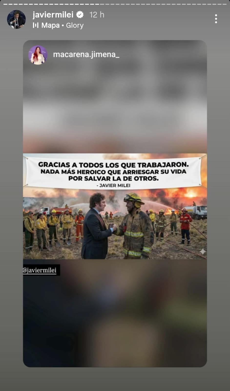 Posteo del presidente Javier Milei en su cuenta de X