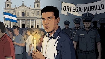 Del exilio al verso: el joven nicaragüense que encontró inspiración en catedral de San Salvador