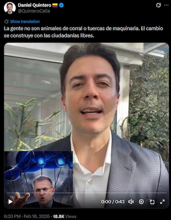 Daniel Quintero llamó a transformar