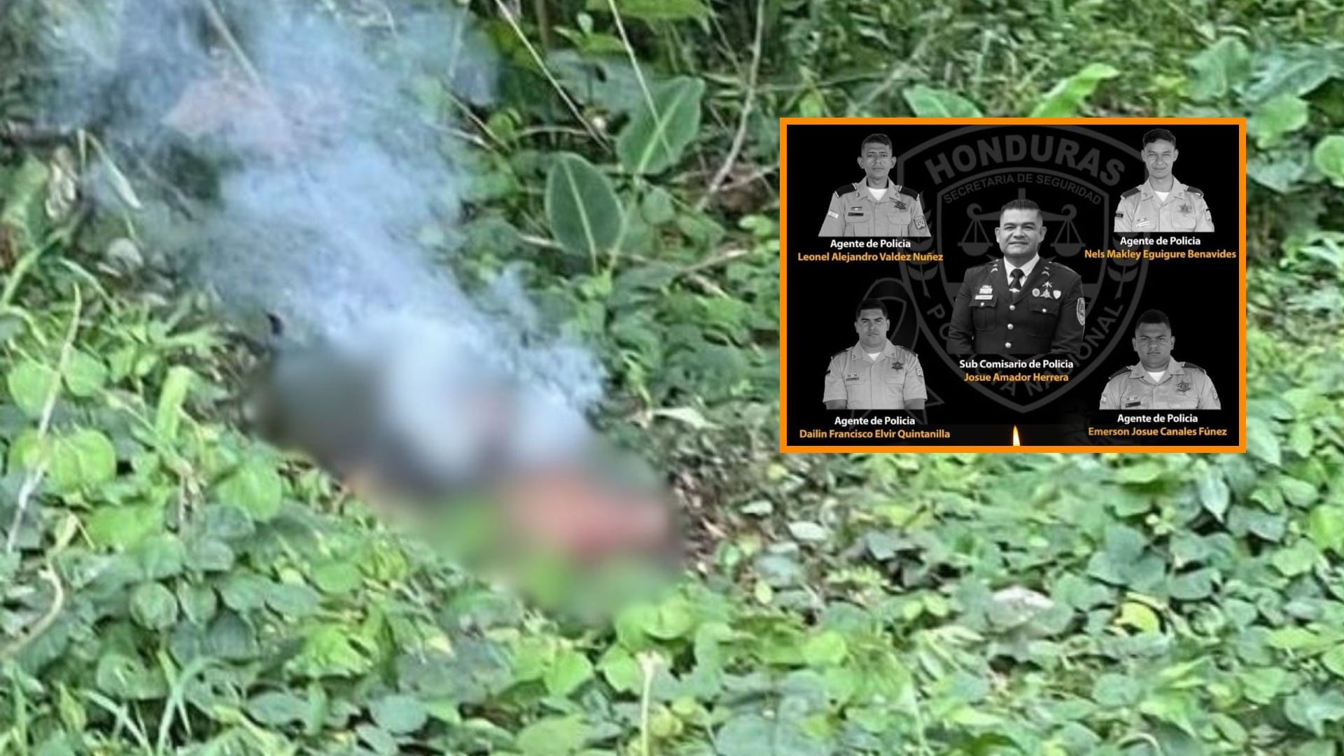 Los agentes de la DIPAMPCO fueron encontrados en una zona montañosa de Omoa, Cortés. (FOTO: La Tribuna)