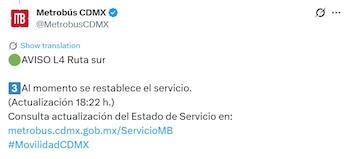 Avance en tiempo real de