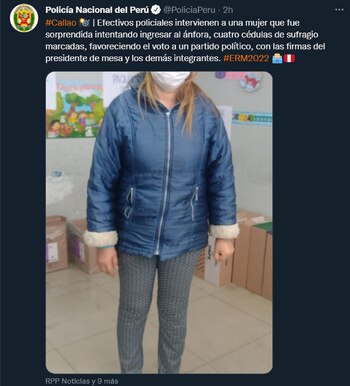 (Twitter / Policía Nacional del Perú)