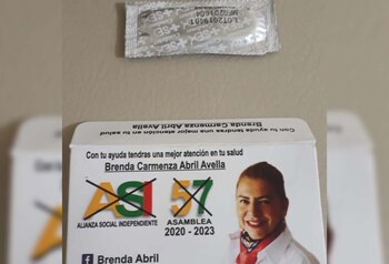 Con preservativos gratis esta candidata