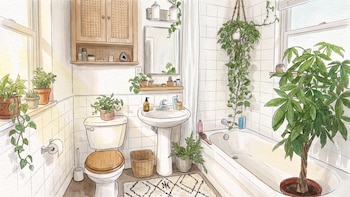 9 plantas para el baño que cambian el olor del ambiente sin productos artificiales