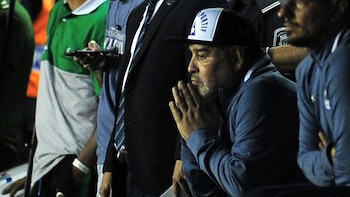 Diego Maradona apuntó contra Fernando Espinoza (Foto Baires)