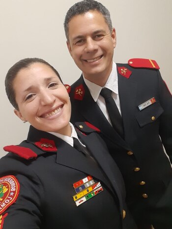 Se casaron hace dos años,