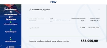 Calculadora de recompensa por formación del Deportivo Cali por Jhon Lucumí - crédito FIFA