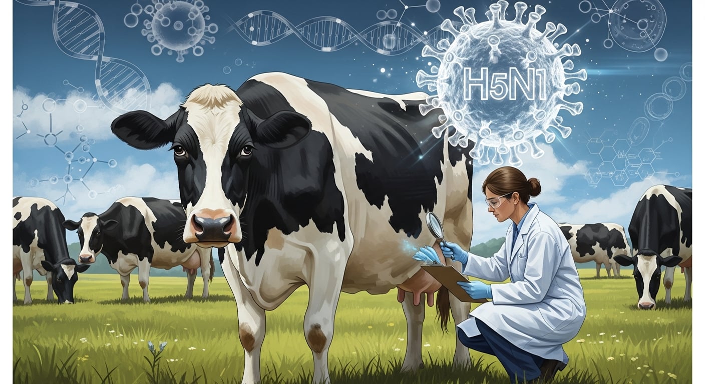 El virus H5N1 puede propagarse en vacas no lactantes lo que indica que la fase seca también representa un riesgo de transmisión en las granjas (Imagen Ilustrativa Infobae)