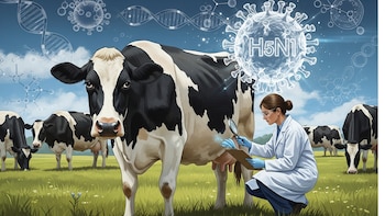 Científicos descubren cómo la gripe aviar H5N1 infecta a vacas lecheras
