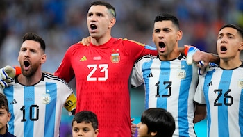 La selección argentina llegó a