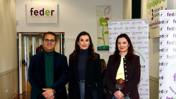 La reina Letizia se reúne