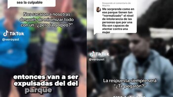 Según la mujer la echaron del parque sin dar trámite al caso de agresión - crédito veroyast / TikTok