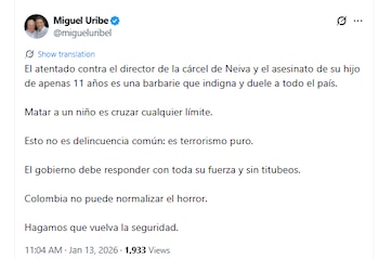 Uribe Londoño afirmó que la