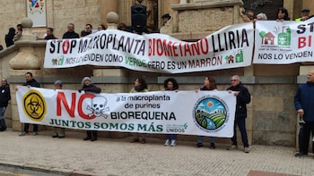 Manifestación de enero en Liria (Valencia) contra las plantas de biogás. (Acció Ecologista Agró)