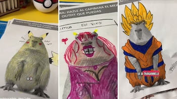 Pikachu, Yeri Mua y Gokú