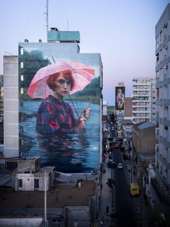 'Crepúsculo’, del reconocido muralista Martín